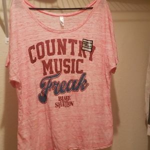 pink Blake Shelton shirt